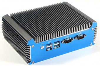 Неттоп Hiper M11 Cel J4125 (2) 4Gb SSD256Gb UHDG 600 CR noOS 2xGbitEth WiFi BT 60W синий/серый от магазина РЭССИ