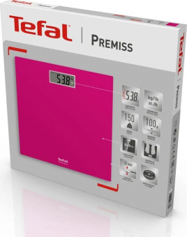 Весы напольные электронные Tefal PP1403V0 макс.150кг розовый от магазина РЭССИ