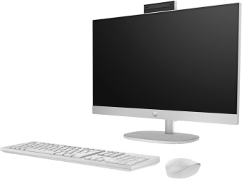 Моноблок HP 24-cr0034ci 23.8" Full HD i7 1355U (1.7) 16Gb SSD512Gb Iris Xe noOS GbitEth WiFi BT 90W клавиатура мышь Cam белый 1920x1080 от магазина РЭССИ