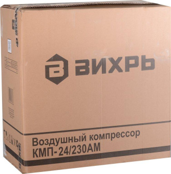 Компрессор поршневой Вихрь КМП-24/230АМ масляный 230л/мин 24л 1600Вт оранжевый от магазина РЭССИ