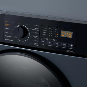 Стиральная машина Бирюса WMD-SM812/03 W класс: A+++ загр.фронтальная макс.:8кг (с сушкой) синий инвертер от магазина РЭССИ