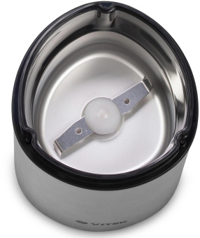 Кофемолка Vitek VT-1544 200Вт сист.помол.:ротац.нож вместим.:70гр стальной от магазина РЭССИ