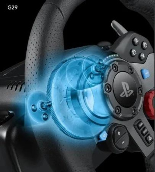 Руль Logitech G29 14кноп. (с педалями) черный от магазина РЭССИ