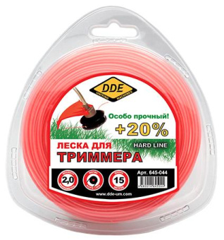 Леска для садовых триммеров DDE 645-044 d=2мм L=15м от магазина РЭССИ