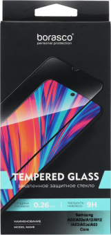 Защитное стекло для экрана BoraSCO 39688 черный для Samsung Galaxy A02/A02s/A12/M12/A03/A03s/A03 Core 1шт. от магазина РЭССИ