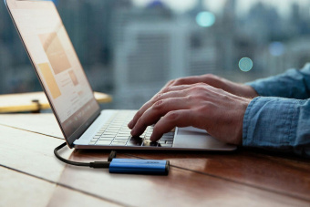 Накопитель SSD A-Data USB-C 512Gb ASE800-512GU32G2-CBL SE800 1.8" синий от магазина РЭССИ