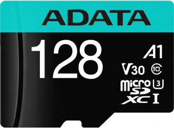 Флеш карта microSDXC 128Gb Class10 A-Data AUSDX128GUI3V30SA2-RA1 Premier Pro + adapter от магазина РЭССИ