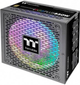 Блок питания Thermaltake ATX 850W Toughpower iRGB Plus 80+ gold (24+4+4pin) APFC 140mm fan color LED 12xSATA Cab Manag RTL от магазина РЭССИ