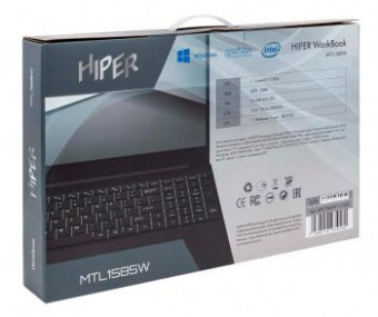 Ноутбук Hiper Workbook MTL1585W Core i5 1135G7 16Gb SSD512Gb Intel Iris Xe graphics 15.6" IPS FHD (1920x1080) Windows 10 Professional black WiFi BT Cam 5000mAh (MTL1585W1135W1) от магазина РЭССИ