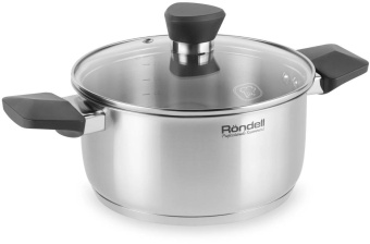 Кастрюля Rondell Strike RDS-715 4.8л. d=24см (с крышкой) стальной от магазина РЭССИ