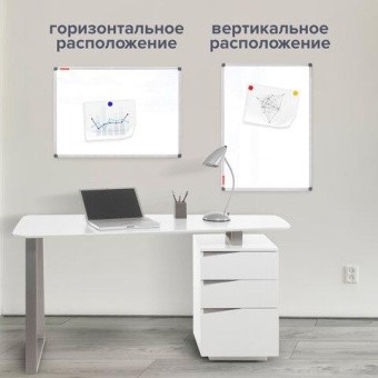 Магнитно-маркерная доска BRAUBERG Extra 90x120 см алюминиевая рамка 237555 от магазина РЭССИ