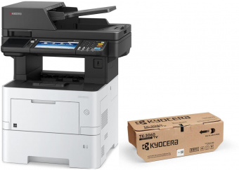 МФУ лазерный Kyocera Ecosys M3145idn A4 Duplex белый/черный (в комплекте: картридж) от магазина РЭССИ