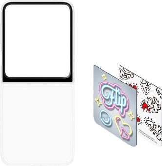 Чехол (клип-кейс) Samsung для Samsung Galaxy Z Flip6 Flipsuit Case Flip 6 (F741) белый/прозрачный (EF-ZF741CWEGRU) от магазина РЭССИ