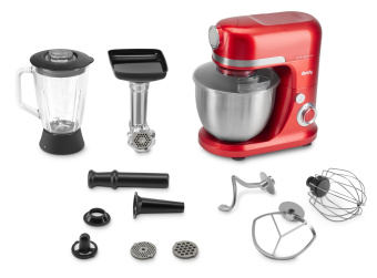 Кухонная машина Domfy DSC-KM502 планетар.вращ. 2000Вт красный от магазина РЭССИ