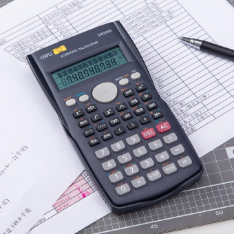 Калькулятор научный Deli ED82MS темно-синий 10+2-разр. от магазина РЭССИ