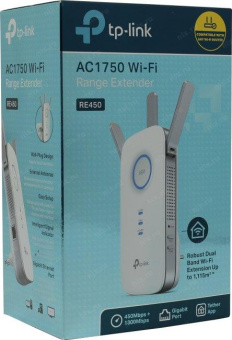 Повторитель беспроводного сигнала TP-Link RE450 AC1750 10/100/1000BASE-TX белый от магазина РЭССИ