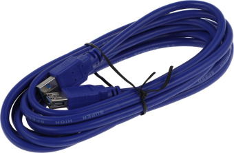 Кабель-удлинитель Premier 5-905 USB 3.0 A(m) USB 3.0 A(f) 3м (5-905(3,0)-3.0(BL)) синий (пакет) от магазина РЭССИ