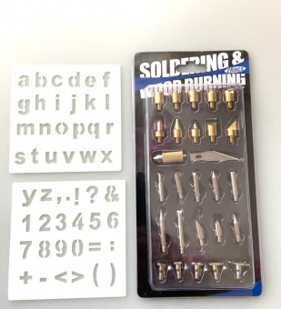 YIHUA947-VIII паяльник с набором насадок для выжигания от магазина РЭССИ