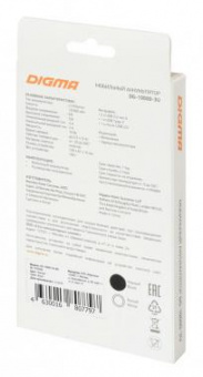 Мобильный аккумулятор Digma DG-10000-3U 10000mAh 3A 3xUSB черный (DG-10000-3U-BK) от магазина РЭССИ