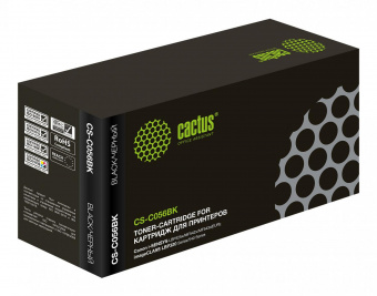 Картридж лазерный Cactus CS-C056BK 056BK черный (10000стр.) для Canon i-SENSYS LBP325x/MF542x/MF543x от магазина РЭССИ