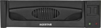 Сменный бокс для HDD AgeStar MR3-SATA(SW)-1F SATA II SATA пластик черный 3.5" от магазина РЭССИ