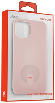 Чехол (клип-кейс) uBear для Apple iPhone 12 mini Touch Case светло-розовый (CS61LR54TH-I20) от магазина РЭССИ