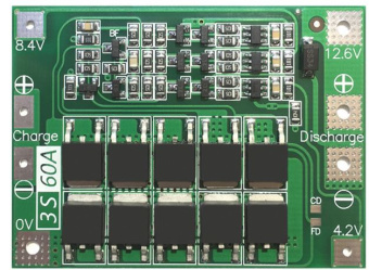 Модуль защиты Li-Ion аккумуляторов BMS  3S 60A Enhanced 12,6V 3S08) FUT Arduino совместимый от магазина РЭССИ