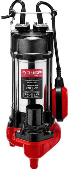 Насос фекальный Зубр НПФ-750 750Вт 18600л/час от магазина РЭССИ