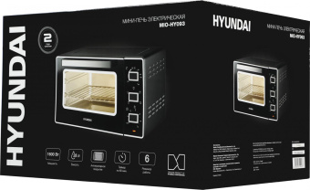 Мини-печь Hyundai MIO-HY093 28л. 1600Вт черный от магазина РЭССИ