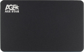 Внешний корпус для HDD/SSD AgeStar 3UB2AX2 SATA I/II/III USB3.0 алюминий черный 2.5" от магазина РЭССИ