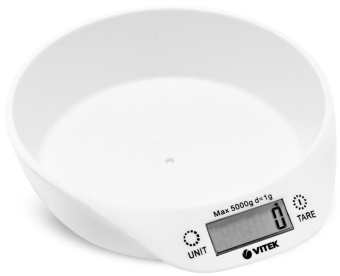 Весы кухонные электронные Vitek VT-2400 макс.вес:5кг белый/зеленый от магазина РЭССИ