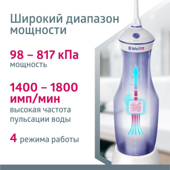 Ирригатор B.Well TH-917 портатив. 2насад. белый от магазина РЭССИ