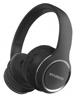 Гарнитура накладные Hyundai H-HP103 черный беспроводные bluetooth оголовье от магазина РЭССИ
