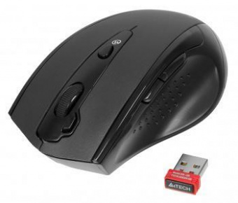 Мышь A4Tech V-Track G10-810F черный оптическая (2000dpi) беспроводная USB для ноутбука (7but) от магазина РЭССИ