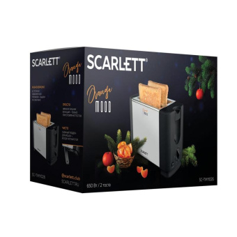 Тостер Scarlett SC-TM11026 650Вт черный/серебристый от магазина РЭССИ