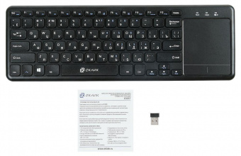 Клавиатура Оклик 830ST черный USB беспроводная slim Multimedia Touch от магазина РЭССИ