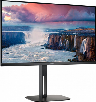 Монитор AOC 27" Q27V5C черный IPS LED 1ms 16:9 HDMI M/M матовая HAS Piv 300cd 178гр/178гр 2560x1440 75Hz FreeSync DP 2K USB 6.55кг от магазина РЭССИ