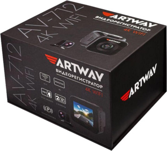 Видеорегистратор Artway AV-712 черный 8Mpix 2160x3840 2160p 170гр. GPS Novatek 96670 от магазина РЭССИ
