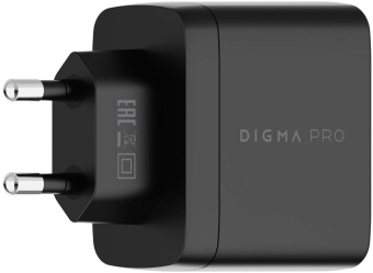 Сетевое зар./устр. Digma Pro DPW6A 65W 3.25A+3A (PD+QC) USB-C/USB-A универсальное черный (DPW6A5GX11BK) от магазина РЭССИ