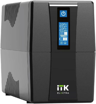 Источник бесперебойного питания ITK Electra EET-1000VA-1-002-S 600Вт 1000ВА черный от магазина РЭССИ