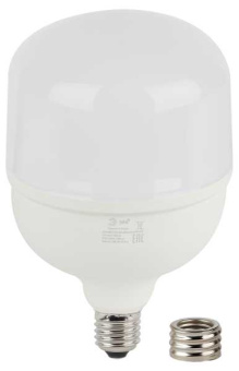 Лампа светодиодная LED 85 Вт 6800Лм 6500К T140 холодный E27/E40 (переходник) 170-265В LED POWER T140-85W-6500-E27/E40 от магазина РЭССИ