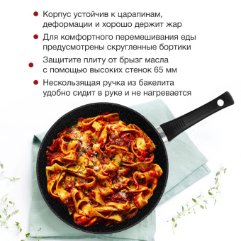 Сковорода Starwind Chef Induction SW-CHI4028 круглая 28см покрытие: Pfluon ручка несъемная (без крышки) черный (SW-CHI4028/КОР) от магазина РЭССИ