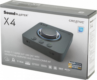 Звуковая карта Creative USB Sound Blaster X4 (Super X-Fi Ultra DSP) 7.1 Ret от магазина РЭССИ