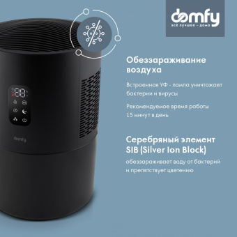 Мойка воздуха Domfy DCB-AW002 25Вт черный от магазина РЭССИ