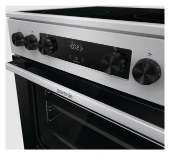 Плита Электрическая Gorenje GECS6C70XC нержавеющая сталь стеклокерамика (без крышки) от магазина РЭССИ