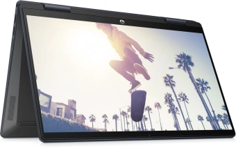 Ноутбук HP Pavilion x360 14-ek1028ci Core i3 1315U 8Gb SSD512Gb Intel UHD Graphics 14" IPS Touch FHD (1920x1080) Free DOS blue WiFi BT Cam (A02N0EA) от магазина РЭССИ