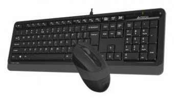 Клавиатура + мышь A4Tech Fstyler F1010 клав:черный/серый мышь:черный/серый USB Multimedia (F1010 GREY) от магазина РЭССИ