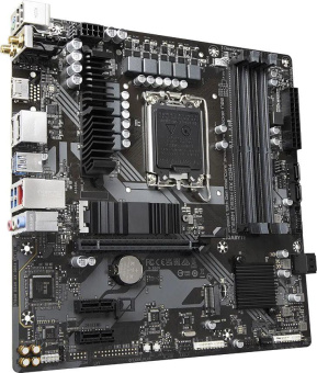 Материнская плата Gigabyte B760M DS3H AX DDR4 Soc-1700 Intel B760 4xDDR4 mATX AC`97 8ch(7.1) 2.5Gg RAID+HDMI+DP от магазина РЭССИ