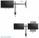 Кронштейн для мониторов Onkron D221E черный 13"-32" макс.16кг настольный поворот и наклон от магазина РЭССИ