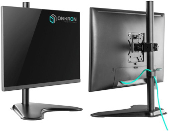 Кронштейн для мониторов Onkron D101FS черный 13"-34" макс.8кг настольный поворот и наклон от магазина РЭССИ